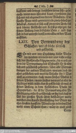 LXIX. Von Verwundung des Schlaffes, und ob solche tödtlich und gefährlich