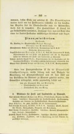 Akademie für Forst- und Landwirthe zu Tharand.