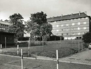Chemnitz-Sonnenberg. Siedlungshaus (Wissmannhof), Yorkcstraße,. Hofansicht