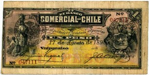 Geldschein, Peso, 17.8.1898