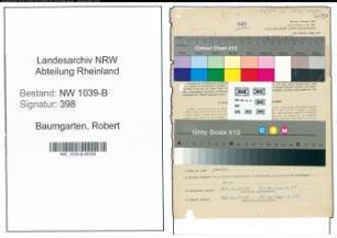 Entnazifizierung Robert Baumgarten , geb. 07.06.1907 (Angestellter)