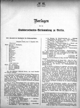 No. 61 (847-858), 21. Dezember 1889