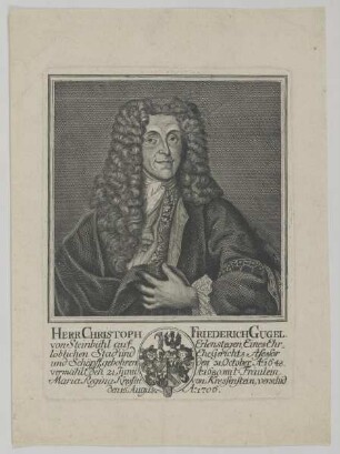 Bildnis des Christoph Friederich Gugel