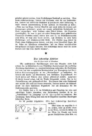 Das sechsteilige Faltblatt