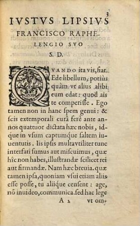 Ivsti Lipsi[i] Epistolica Institvtio : Excepta e dictantis eius ore, Anno M.D.LXXXVII. mense Iunio. Adiunctum est Demetrij Phalerei eiusdem argumenti scriptum