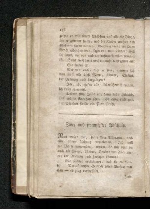 Zwey und zwanzigster Abschnitt.