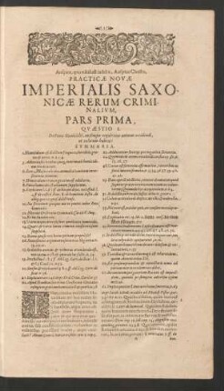 ... Pars Prima, Quaestio I. - V.