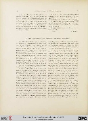 7.1904: Zu den Germanenkriegen Domitians an Rhein und Donau
