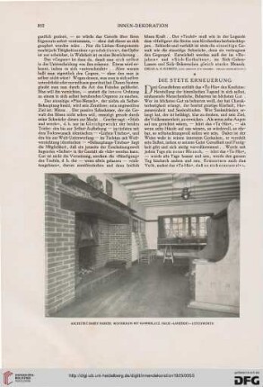 Die stete Erneuerung