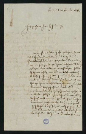 Brief vom 30. Januar 1856