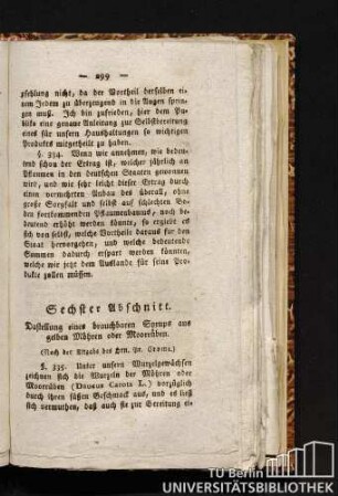 Sechster Abschnitt. Darstellung eines brauchbaren Syrups aus gelben Möhren oder Moorrüben.
