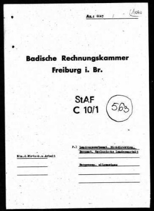 Bergwesen; Allgemeines