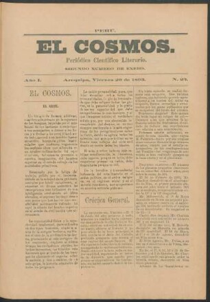 Segundo número de enero, Viernes 20 de 1893