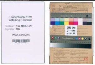 Entnazifizierung Clemens Prinz , geb. 31.03.1910 (Kaufmann)