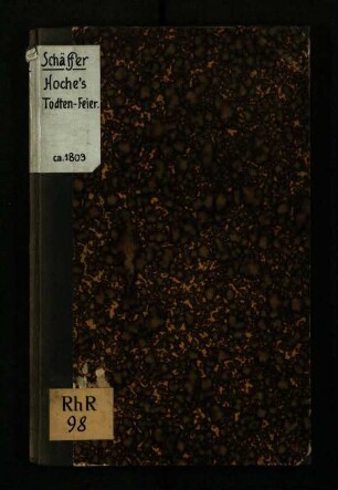 Hoche's Todten-Feier