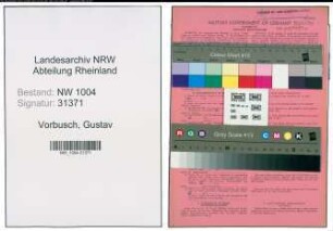 Entnazifizierung Gustav Vorbusch , geb. 12.03.1904 (Ingenieur)