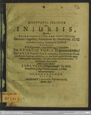 De injuriis