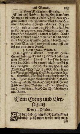 Vom Creutz und Verfolgung.