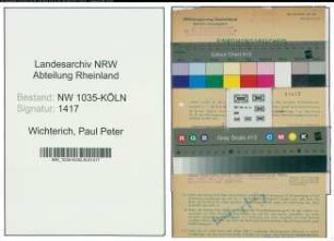 Entnazifizierung Paul Peter Wichterich , geb. 24.06.1922 (Buchhalter)