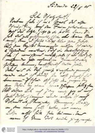 Brief vom 22.06.1908