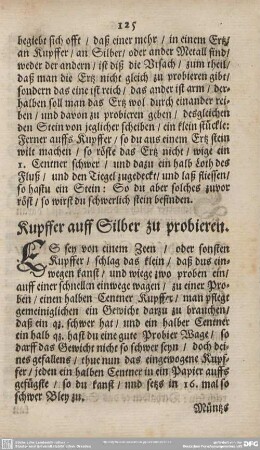 Kupffer auf Silber zu probieren.