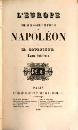 L' Europe pendant le Consulat et l'Empire de Napoléon, 8