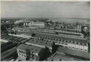 Teilansicht der Gebäude der Borsig AG in Berlin-Tegel