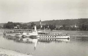 Personen-Seitenraddampfer "Leipzig" (1929, Werft Laubegast) vor Hosterwitz