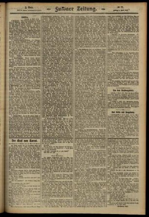 Zweite Ausgabe vom Freitag, den 04. April 1913.