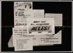 Reale und fiktive Wahlwerbung für die Volkskammerwahl 1990 (Altersgruppe 14-17)