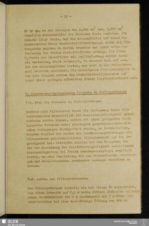 7. Grundwasser-hydraulische Versuche im Filterprüfstand