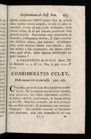 633-644, Consideratio CCLXV - CCLXVIII