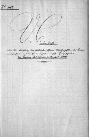 handschriftliche Notizen., 28. November 1900