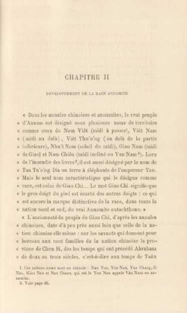 Chapitre II. Développement de la race annamite