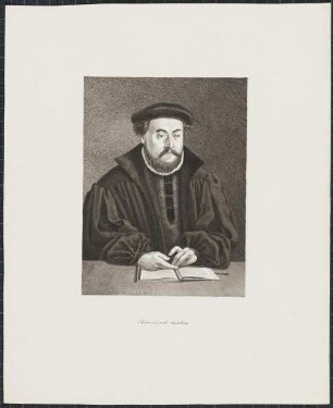 Icones Professorum Marpurgensium — Bildnis des Henrich Vietor, eigentlich Bender (1525-1576)