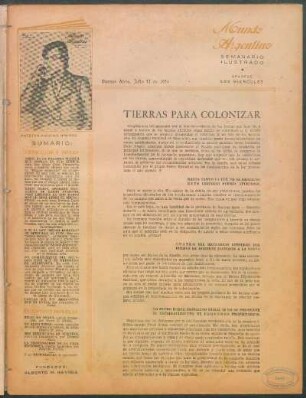 Tierras para colonizar