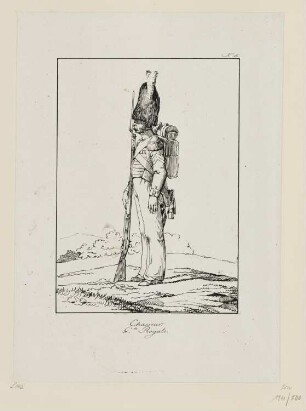 Chasseur garde royale, Blatt 16 der Folge "Französische Militärkostüme"