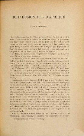Ichneumonides d'Afrique