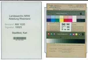Entnazifizierung Karl Stadtfeld , geb. 12.08.1891 (Werkmeister)