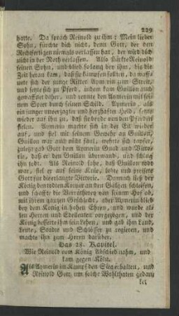 Das 28. Kapitel. Wie Reinold vom König Abschied ...