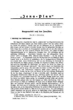 Gruppenarbeit nach dem Jena-Plan