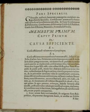 Caput Primum De Causa Efficiente.