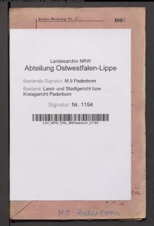 Erblasser: Hansmeyer, gen. Laumeyer, Jodocus: