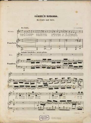 Händel's Susanna: Recitativ und Arie