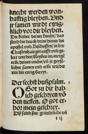 Der sechst bußpsalm.