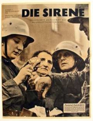 Wochenzeitschrift des Reichsluftschutzbundes "Die Sirene"