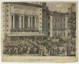 Das Volk erzwingt die Schließung des Opernhauses am 12. Juli 1789 (Nr. 4 Tabl. hist.)