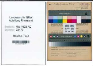 Entnazifizierung Paul Rasche, geb. 01.11.1888 (Kraftfahrer)