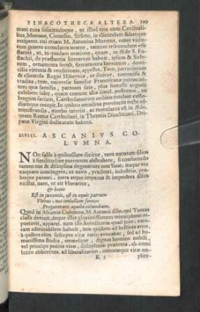 XLVIII. Ascanius Columna.
