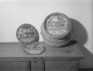 Bemalter Melkeimerboden